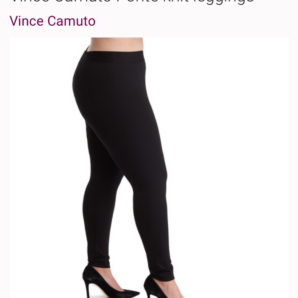 Vince Camuto Sleek Black Cropped Pants